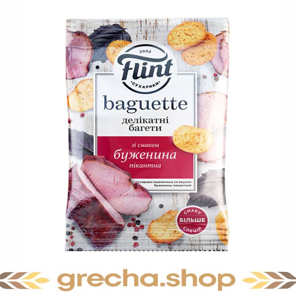 Croutons with bacon flavor baguette Flint 70 grams