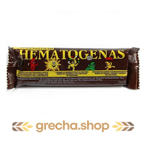 Hematogen toffee bar with albumin Hematogenas