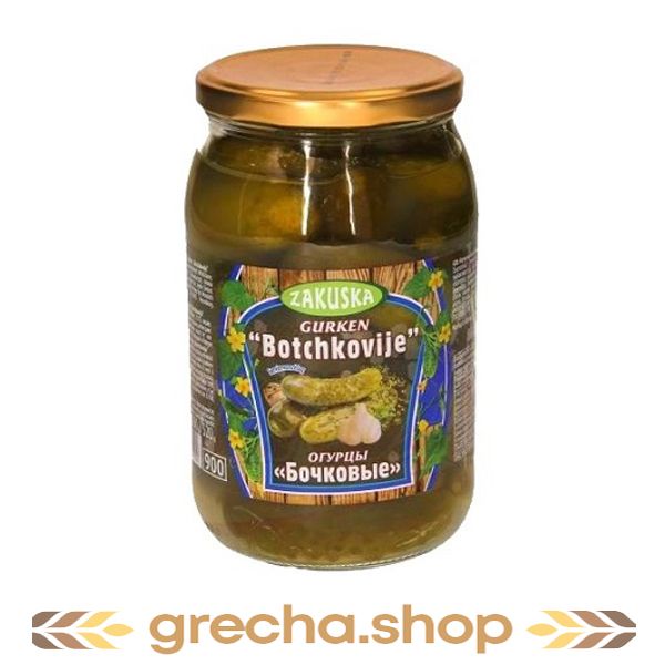 Pickled cucumbers ZAKUSKA Botschkovije 860 grams